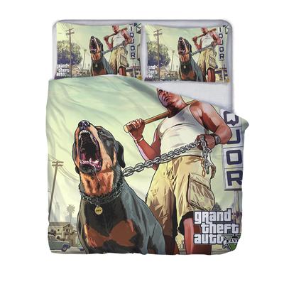 Hot Grand Theft Auto 3d Bedding Set Popular Games Character Printed Duvet Cover Sets Pillowcases Bedclothes Twin Queen King Size