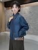 Women's Plus Velvet Thickened Denim Shirt Jacket - Long-Sleeved, Versatile, High-End for Autumn/Winter 2025.