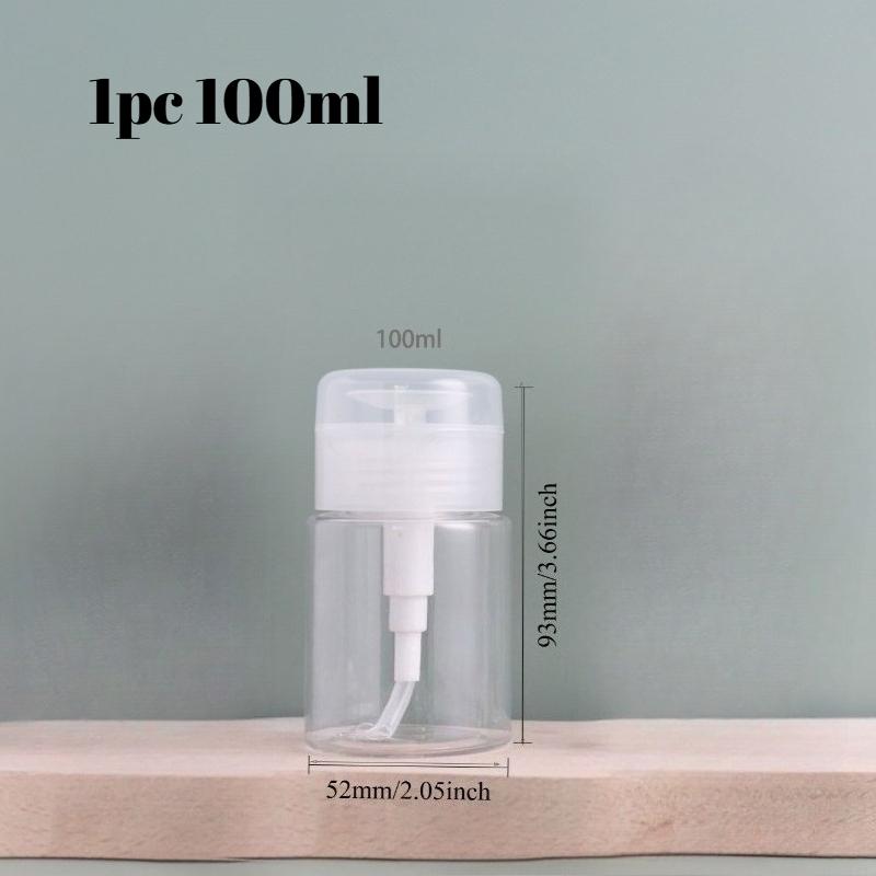 1pc 100ml200ml Press Bottle Transparent Grafting Eyelashes Cleansing Water Remover Glue Beauty Nail Salon Cosmetics Makeup Tools