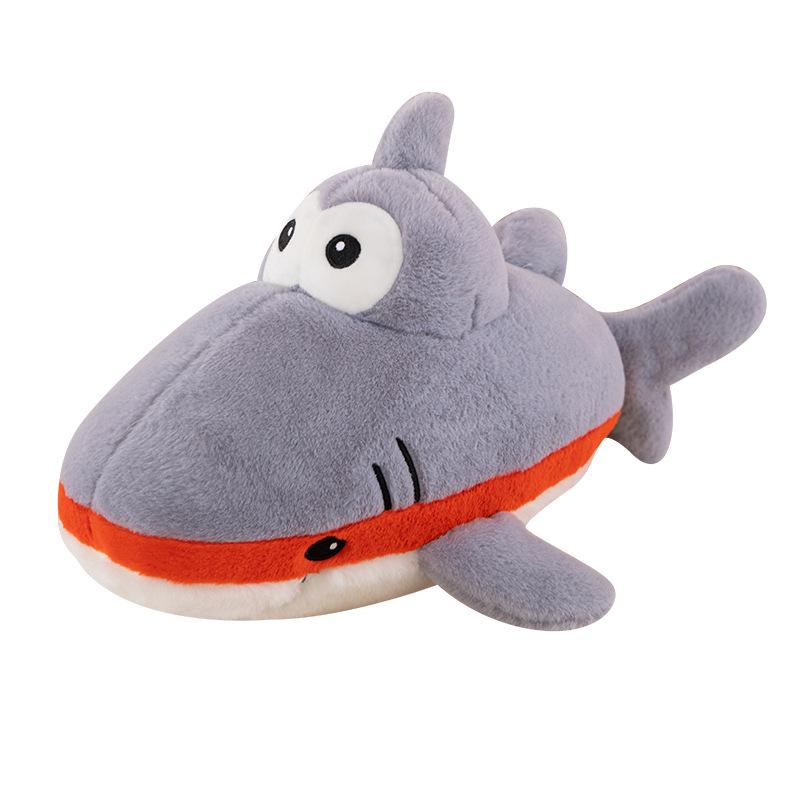 New Funny Red-lipped Shark Captain Doll Plush Toy Sleeping Rag Doll Pillow Children's Boy Gift