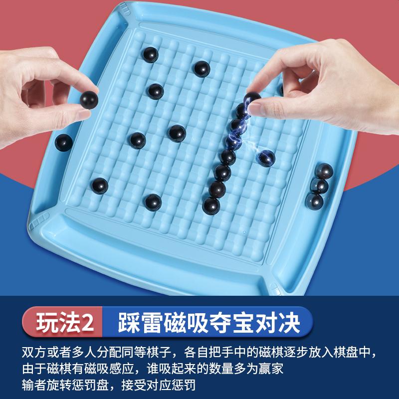 Lustiges Donner-Schritt-Magnetisches Kampfschach Induktionsschach Ballschachbrett Magnetabsorbierende Eisenkugeln Kinderrätsel Denktraining Spielzeug