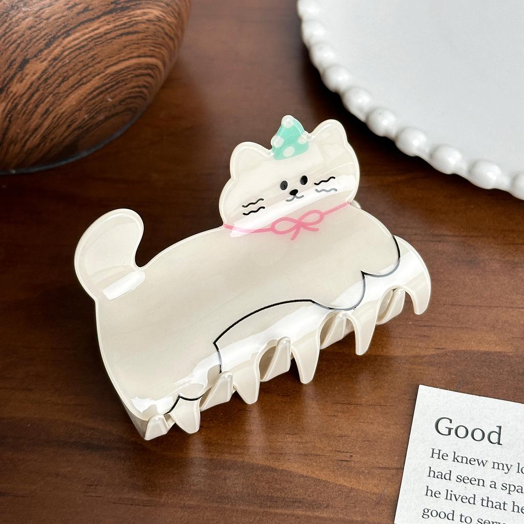 Cartoon Trendy Animal Acrylic Hair Clip For Women With Whimsical Designs Perfect Summer For