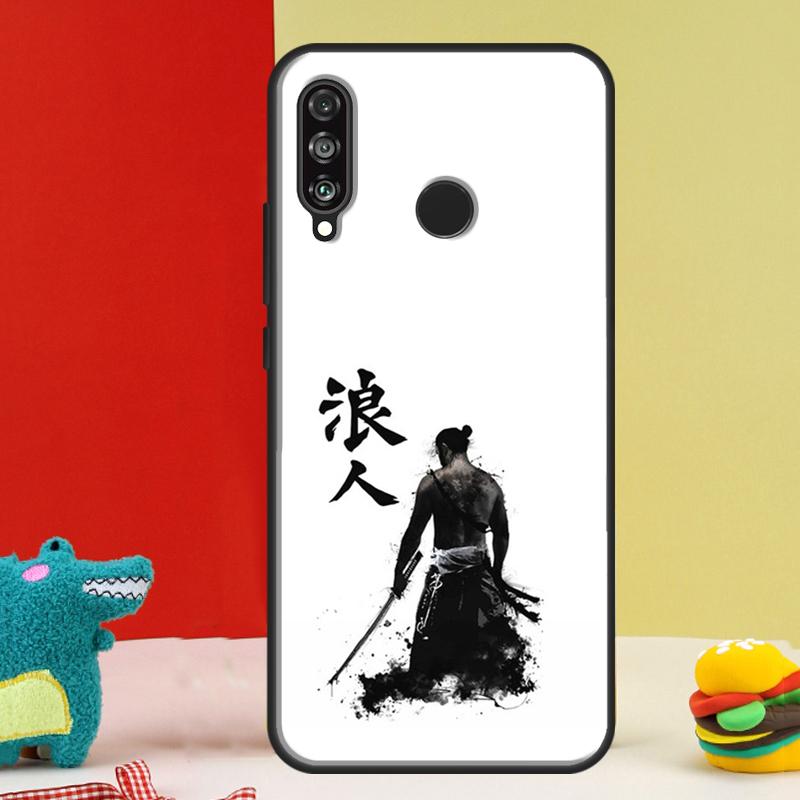 Japanese Style Samurai Art For Huawei Nova Y91 Y90 Y60 Y70 Y72 Y61 9 10 SE 12i 12s 11i 5T P60 Pro P20 P30 P40 Lite Case