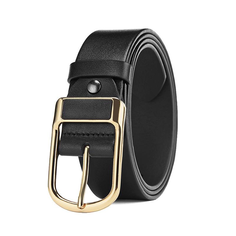 Pu Leather Men Belt With Alloy Pin Closure For Business And Leisure Activities
