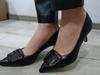 Lodičky na nízkém podpatku Bravo Moda 1902 36 Černá kůže