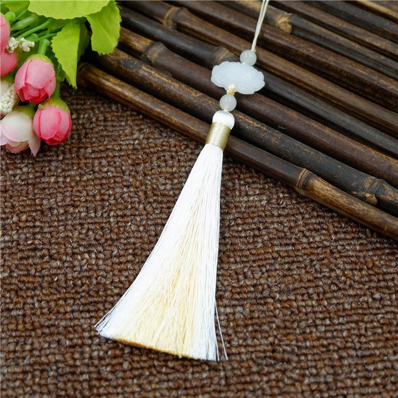 Antik Tofsig Öron i Två Färger, Kinesisk Stil Accessoar Hänge, Retro Klassiskt Fläkt Hänge, Väskhängande Smycke Hänge.