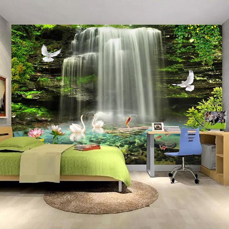 3D Wallpaper Beautiful Waterfall Large Murals Home Decor Living Room Bedroom Wall Papers