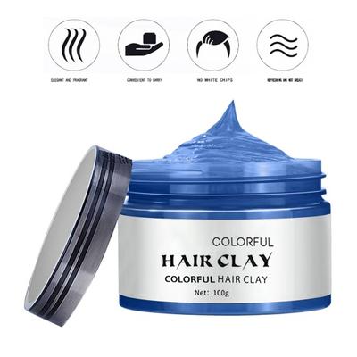 Yousheng 100ML Disposable Hair Dye Cream Colorful Natural Plants Washable Safe Men Women Instant Hairstyle Temporary Hair Coloring Wax Mud