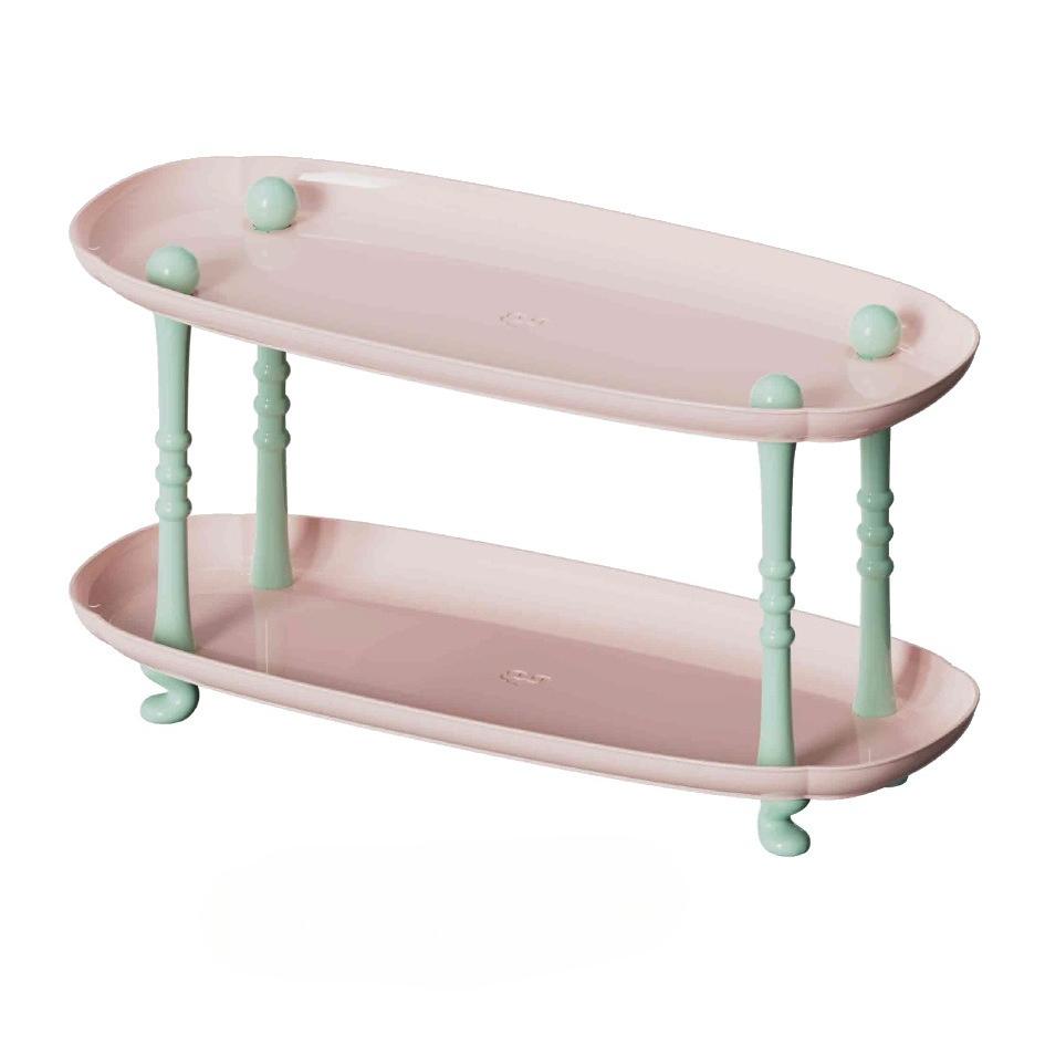 Key Storage Rack At The Entrance, 2-Tier Household Cup Perfume Storage Tray, Classical Style Elegant Storage Rack Organizers