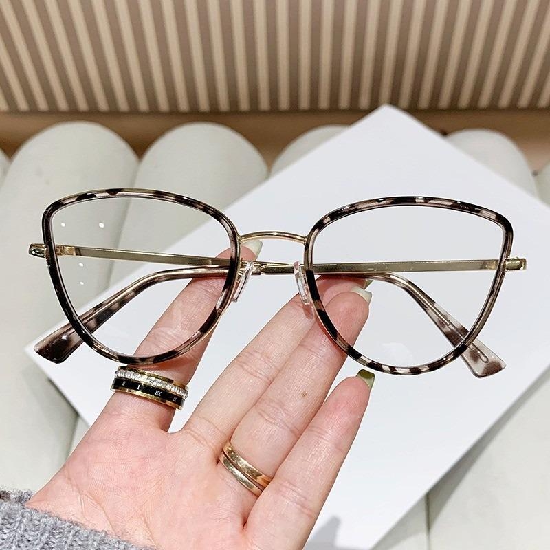 Anti Radiation Classical Metal Retro Cat Eye Eyeglass Fashion Unisex Glasses