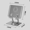 Foldable Bracket Stand 360 Degree Rotating Swivel CNC Hollowed Tablet Holder Desk Anti Slip Height Adjustable for IPad/iPhone 14