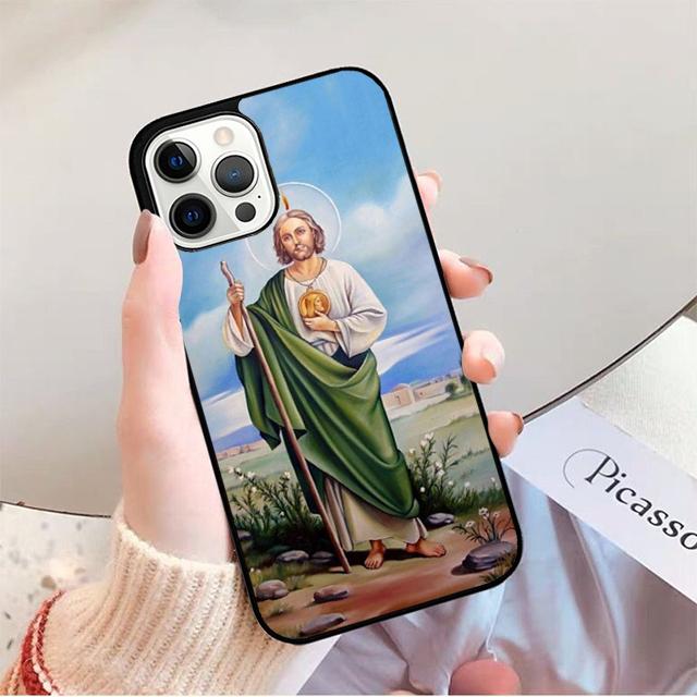 San Judas Phone Case For iPhone 17 Air 16 15 14 13 12 Pro Max Plus Max Cover Shell Coque