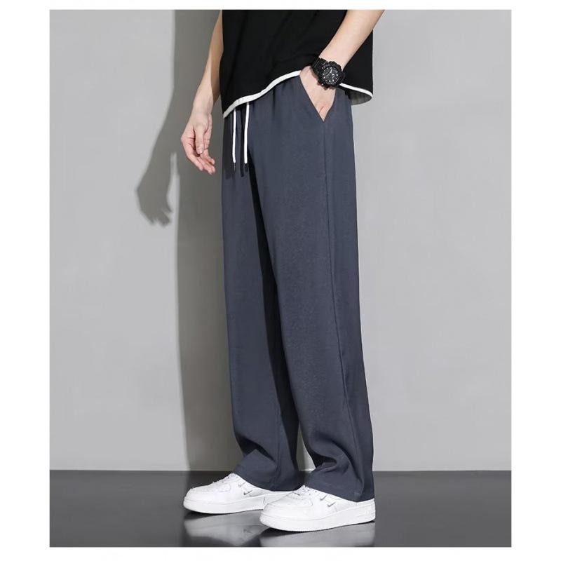 Men's Retro Japanese Style Loose Straight-Leg Pants - Trendy All-Match Casual for Spring & Autumn