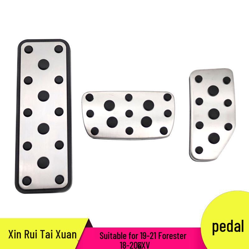 

Subaru Forester 19- 21 & XV 18- 20 Anti-Slip Accelerator & Brake Pedals Aluminum Alloy + Hard Rubber