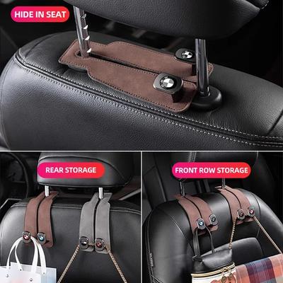 Car Sticker Car Hook Suede Metal Multifunctional Seat Back Storage Double Hook For 50th E39 E46 E36 E90 G20 G30 E60 G22 F30