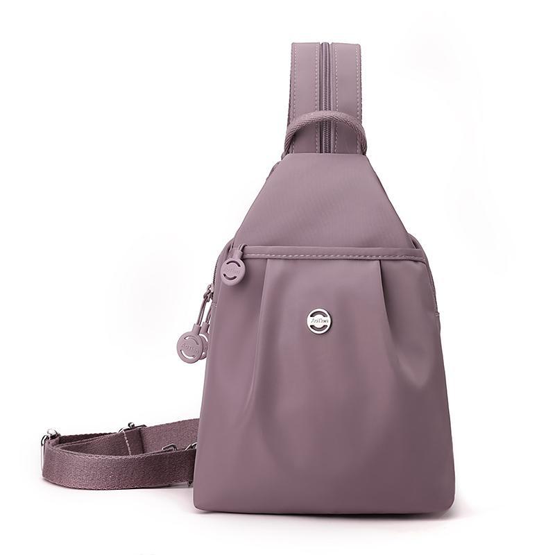 Schoolbag Small Backpack Women's 1011 New Women's Daily Commuting Dual-purpose Crossbody Breast Bag Small Multi-layer Multi-pocket Backpack
