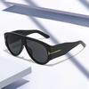 T-shaped Large Frame Sunglasses Pilot 2024 New Toad Fashion Sunglasses Personalized Women's Sun Glasses Eye Protection Eyewear