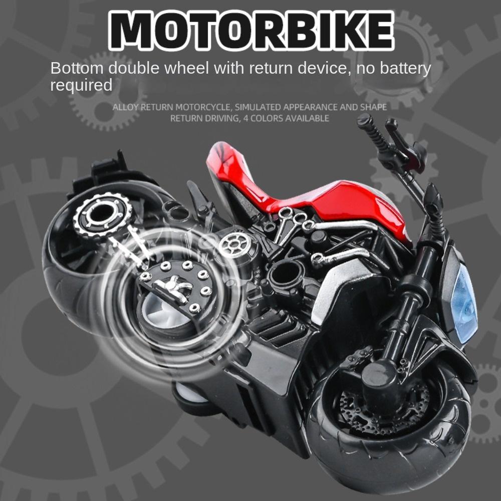 Movable Motorcycle Model Retro Style Traffic Toys New Cake Decoration