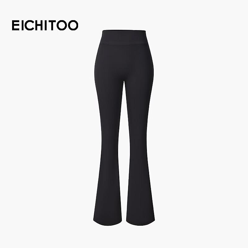 EICHITOO Women s High-Waist Slight Flare Shark Pants L