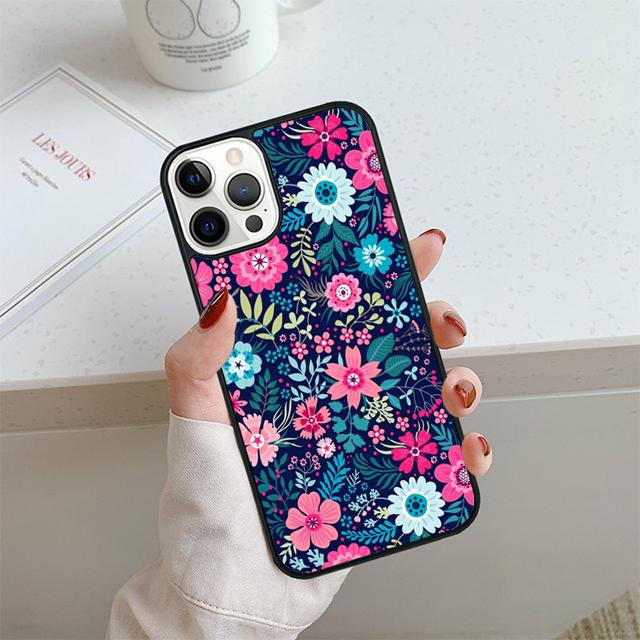 Tropical Flowers Phone Case For iPhone 17 Air 13 12 14 15 16  Cover For Apple Pro Max Plus