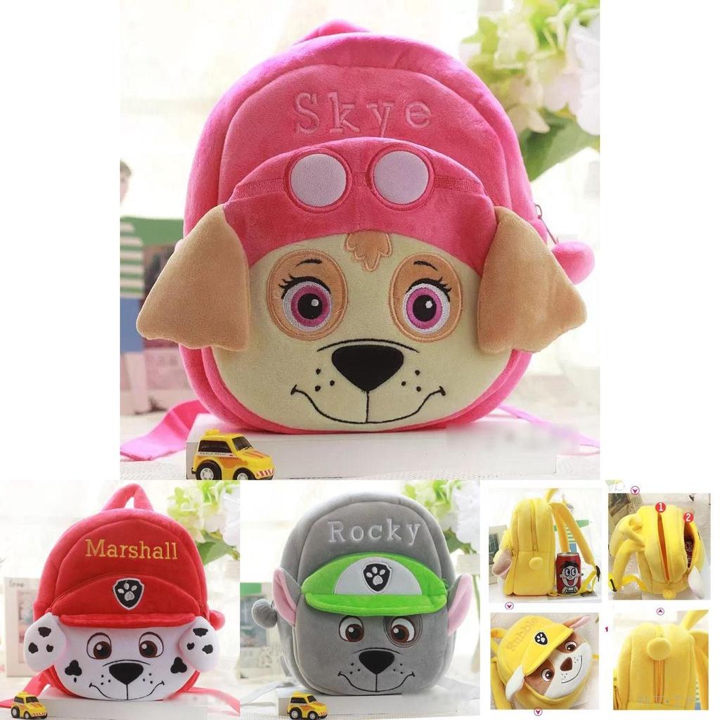 Paw Patrol Plush Backpack Soft Shoulder Bag For Kids Children Schoolbag Gift