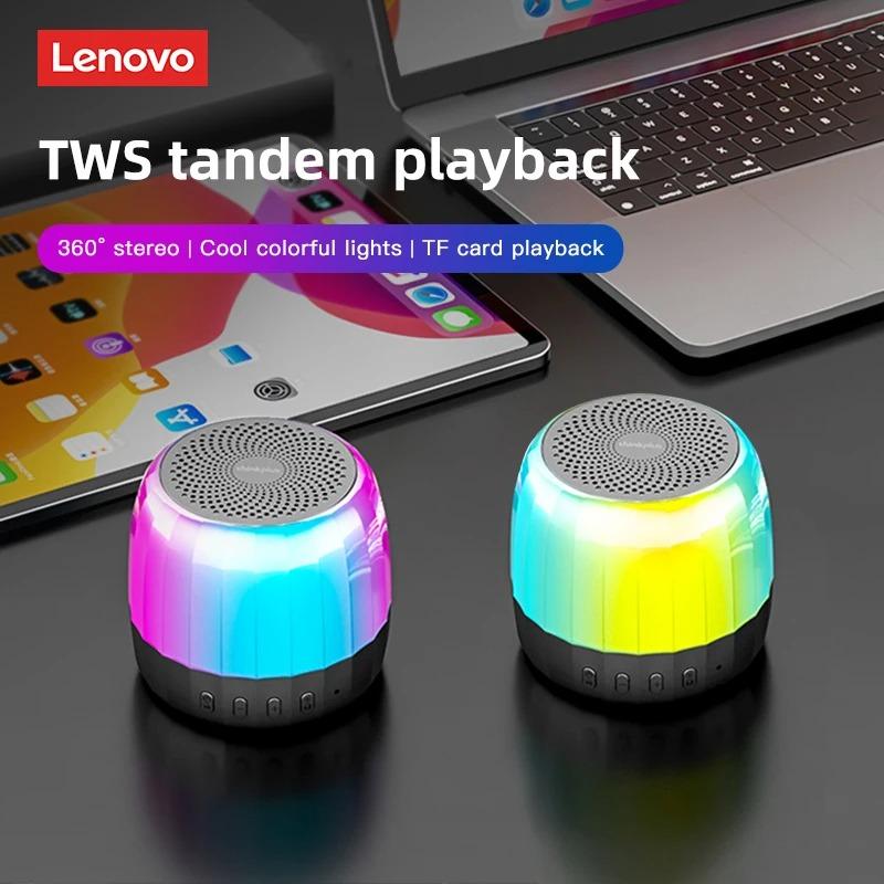New Lenovo K3 Plus Portable HiFi Bluetooth Wireless Speaker Waterproof USB Outdoor Loudspeaker Music Surround Bass Box with Mic Support TF Card
