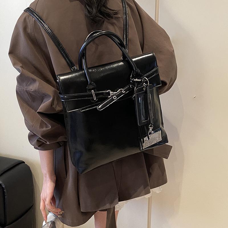 Niche Design Backpack Bag Women's New Retro Commuter Handbag College Wind Large-capacity Backpack