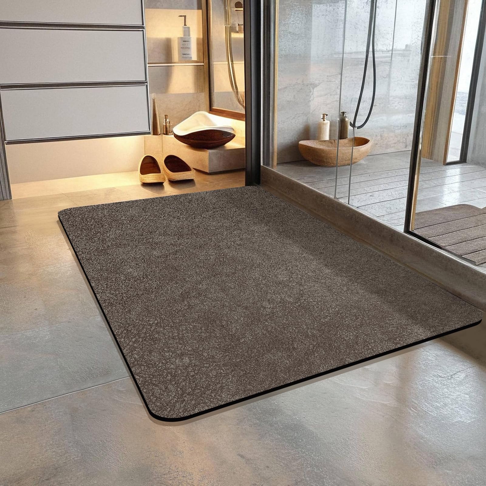 

Диатомовая земля Ванна Нога Диатомовая земля Коврик, Салфетка, Ванна, Коврик, Моющийся, Кухня, Мягкий, Быстросохнущий, Стильный, Без асбеста (Коричневый, 45X70СМ)