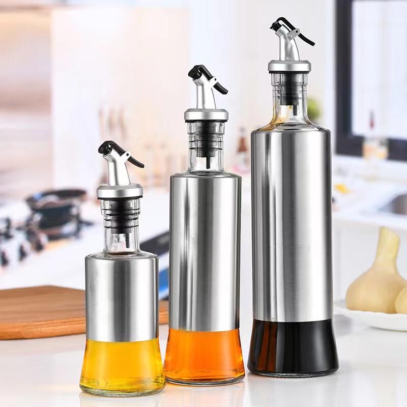 Mailang 304 Stainless Steel Oil & Sauce Dispenser Set