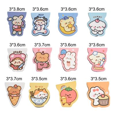 For Reading Office School File Organizer Clips Page Clip 12pcs/set Cartoon Magnetic Paper Waterproof Office Accessories