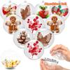 40pcs/20 Sets of Transparent Plastic Refillable Ornaments 3.15 in/8 Cm Reusable Packaging for Candy Small Gifts and Party Favors