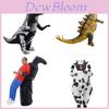 Costume gonfiabile da dinosauro per festa di Halloween con design a batteria per adulti e bambini