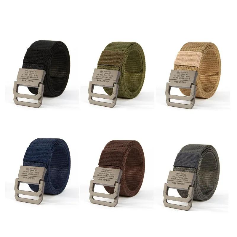 Men Belt Nylon Tactical Army Canvas Casual Designer Jeans Belt for Men Military Sports Outdoor Straps Plus Size 120 130 160cm