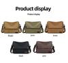 Men's Large Canvas Crossbody Bag - Casual and Wear-Resistant Shoulder Bag for Students and Commuters