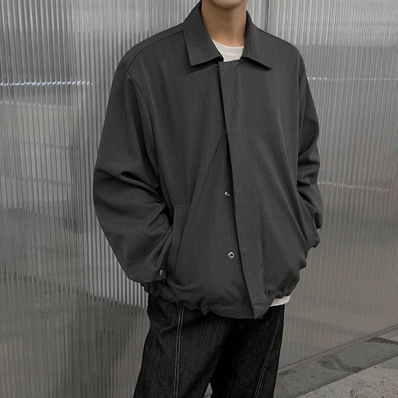 Lapel Jacket Men's Spring New Versatile Loose Top Korean Style Trendy Simple Jacket