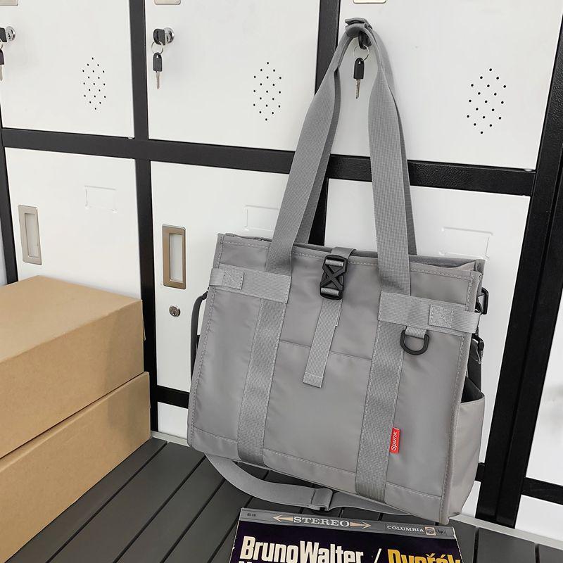 Men's Large Capacity Casual Crossbody & Shoulder Bag - Trendy Unisex Tote for Class and Commute