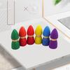 6/Set Wooden Peg Dolls Unfinished People Figures with Paint for Painting