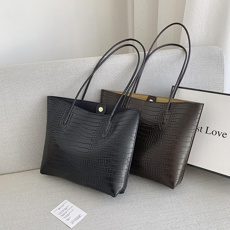 Ladies Handbag Tote Bags Large Capacity Shopper Designer Handbags for Women Fashion Stone PU Leather Casual Luxury Shoulder Women's Bags