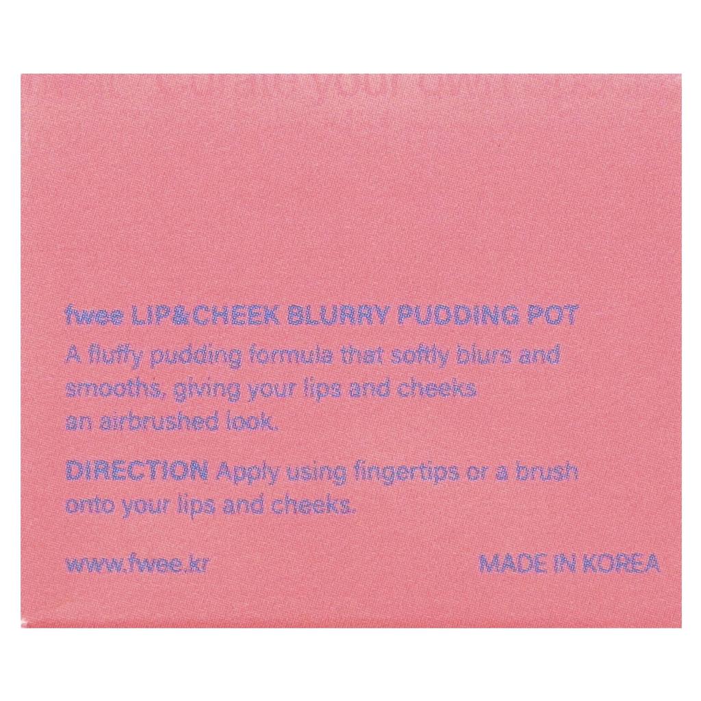 Lip & Cheek Blurry Pudding Pot, Cr03 Bff, 5G(0.17Oz)