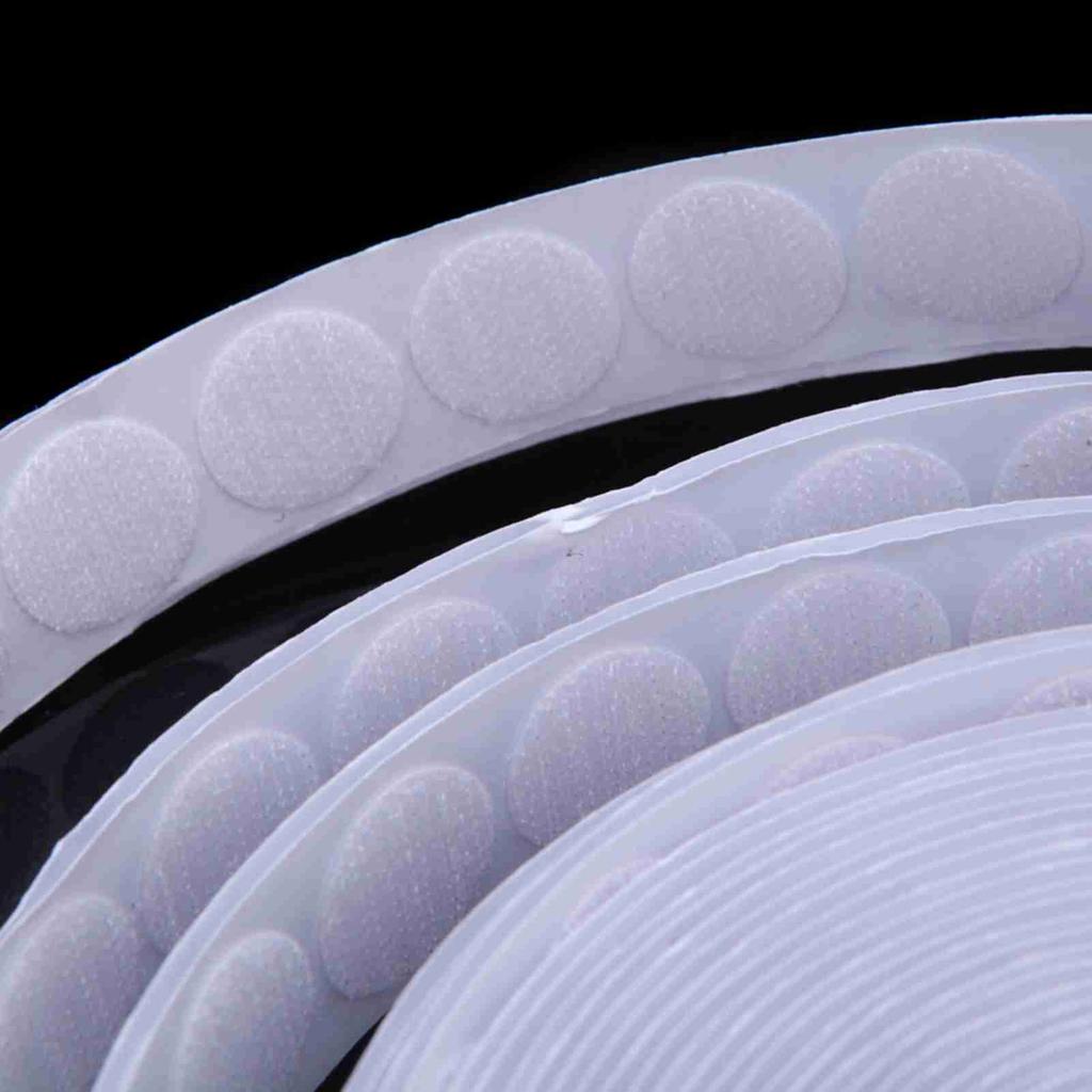 Round Adhesive Tape 20mm Diameter Removable Double Sided Dot Stickers Roll for Crafting Sewing