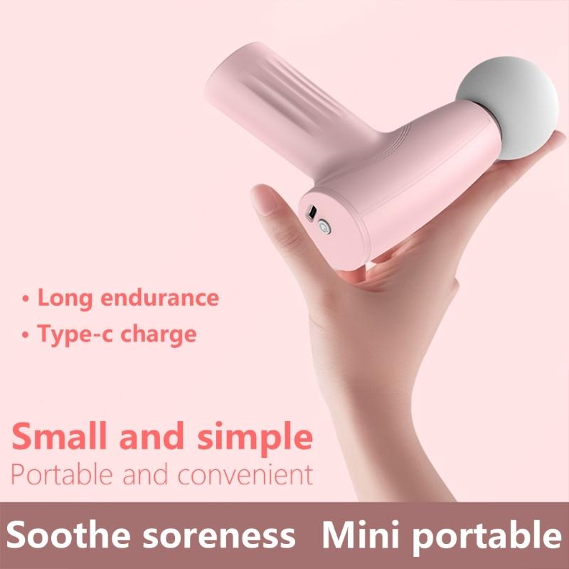 Portable Small Massage Tool for Tissue Massager USB Rechargeable Muscle Relief with Long Battery Life