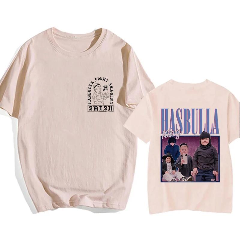 Classic Team Hasbulla EU Size T Shirt Men Women Fighting Hasbulla T-shirt Hip Hop Graphic Shirt Tops Manga T Shirt Streetwear