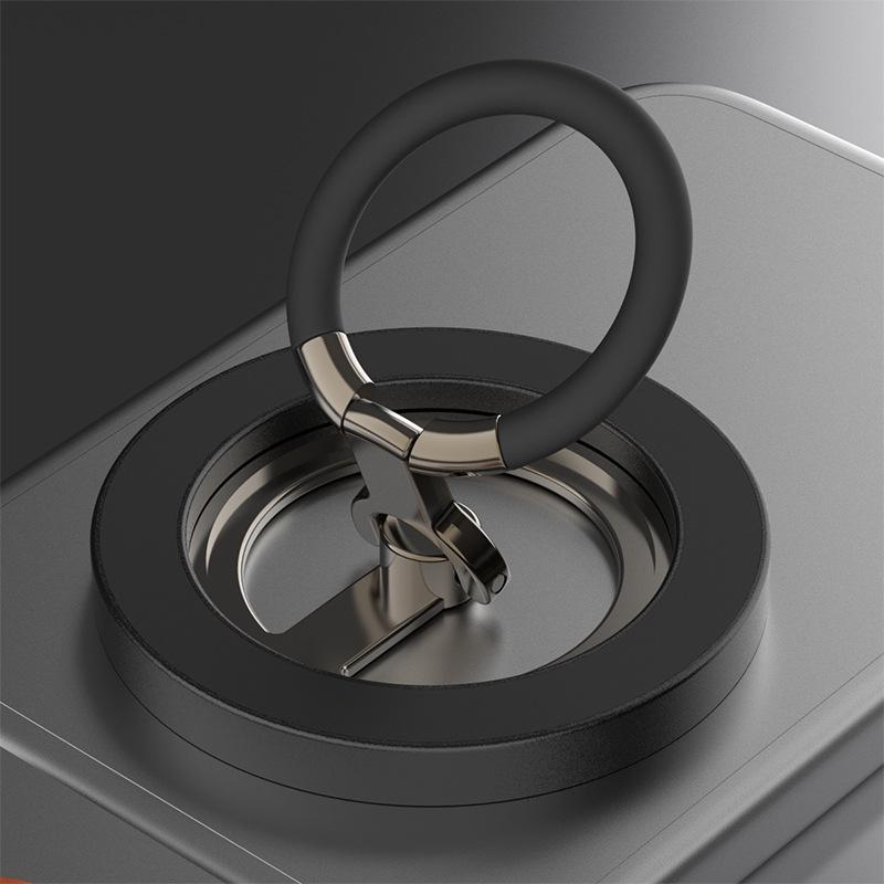 Aluminum Alloy Magnetic Phone Holder: Foldable, Rotatable, Portable for Lazy Viewing