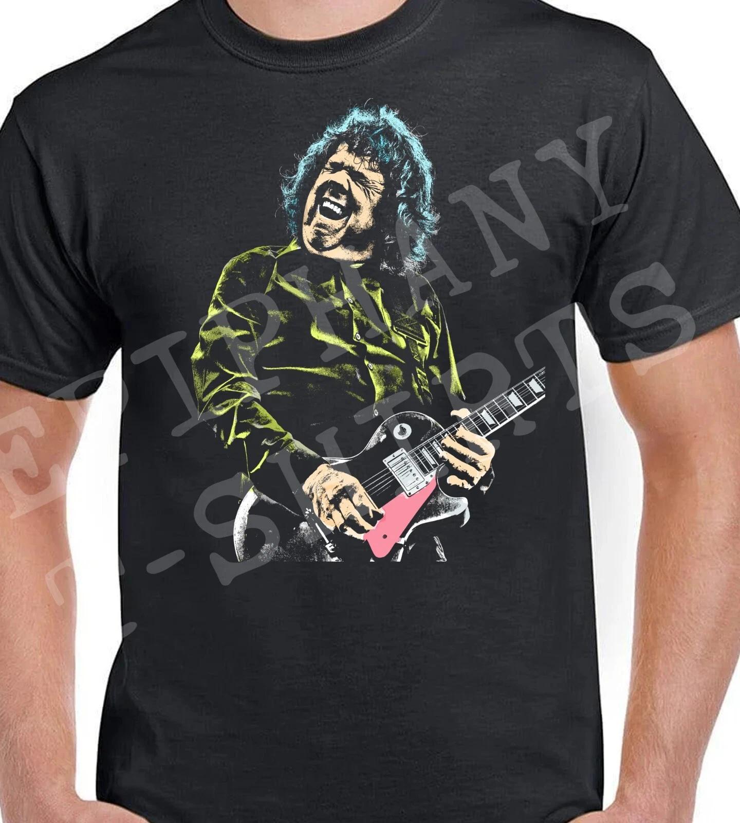 

Gary Moore inspired Mens T-Shirt Thin Lizzy Legend Design By Charlie Tokyo S