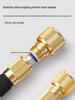 High-Pressure Telescopic Water Hose with Explosion-Proof Nozzle, Ideal for Car Wash and Garden Watering.