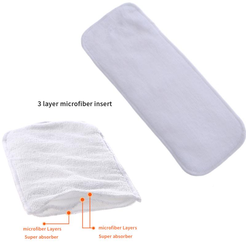 Cheap Baby diaper Breathable Bamboo Insert Pad Charcoal Nappy Reusable ...
