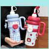 Big Capacity Insulated Travel Mug For Students With Handle And Straw