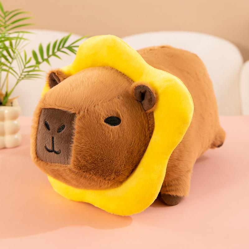 Party Capybara Turned Into Bee Plush Toy Bagel Toast Kapibara Doll Doll