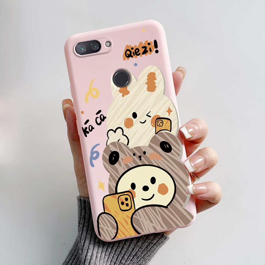 

For Xiaomi Mi 8 Lite Case Xiaomi Mi 8 Lite Mi8 Phone Case Cute Rabbit Panda Soft Silicone Back Cover For Xiaomi MI 8 8lite Funda Xiaomi Mi 8