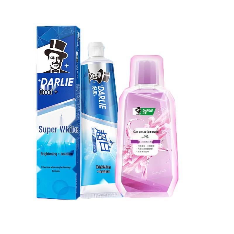 Darlie Extra White Toothpaste & Gingival Care Mouthwash Set